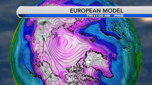 ECMWF Movable Temp Update European weather model