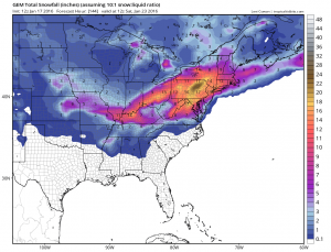gemsnow Models forecasting Late Week Snow Threat