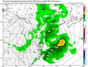 gfs120 Midday Thunderstorms Wednesday