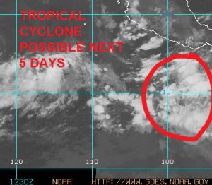 First Pacific Tropical Storm Possible