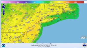 friday Heat Advisory New Jersey