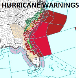 hurricane warnings