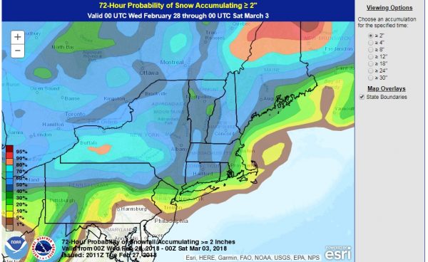 Noreaster Snow Forecast Maps First Call National Weather Service 