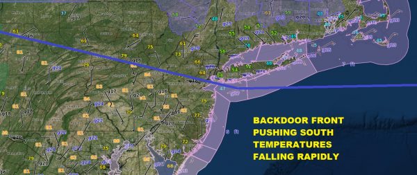 Temperatures Dropping Backdoor Front Moving South Miserable Sunday Ahead