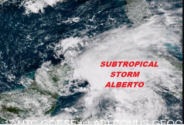 Subtropical Storm Alberto Forms NW Caribbean Tropical Storm Watches Gulf Coast