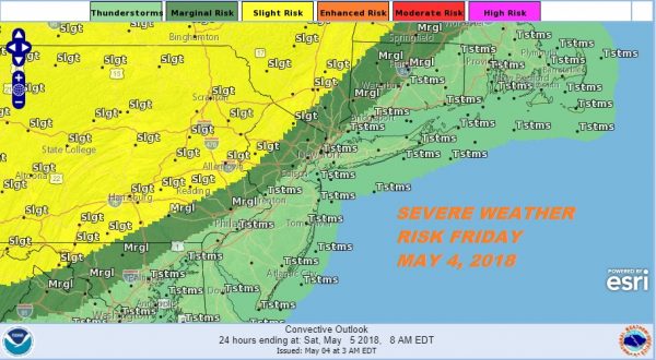 Severe Weather Risk Late Today As Cold Front Approaches