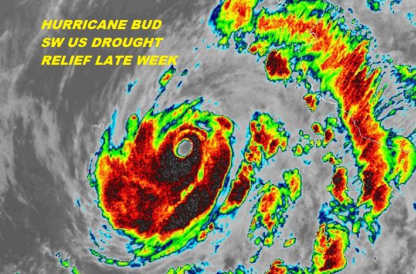 Hurricane Bud 130 MPH CAT 4 Could Ease SW US Drought