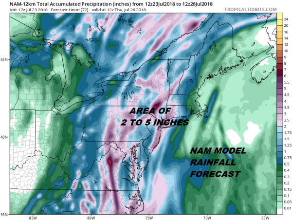Flash Flooding Possible Through Wednesday A Bit Better Late Week