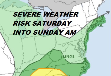 Low Pressure Bringing Heavy Rain Saturday Into Sunday Downpours Late Sunday Severe Weather Risk