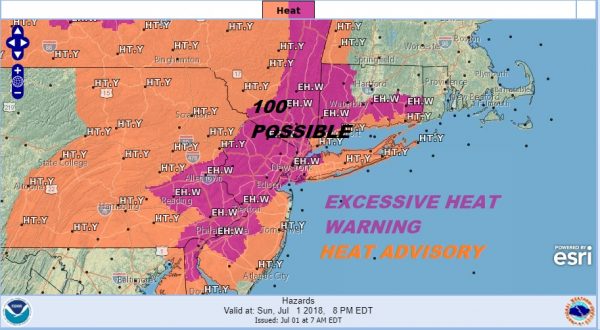 100 Degree Highs Today Excessive Heat Humidity