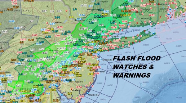 FLASH FLOOD WARNINGS HEAVY RAIN MOVING EAST