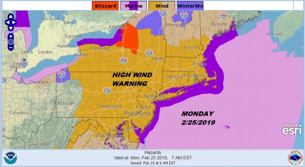 High Wind Warning Continues Winds Gusting 60 MPH