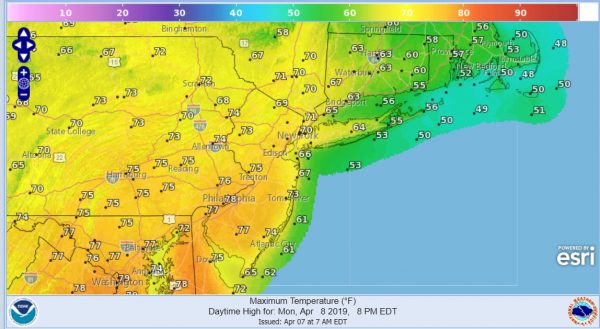 Warm Front Showers Overnight Improving Weather Monday