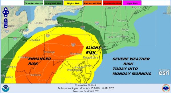 Severe Weather Risk Into Monday Morning Showers Thunderstorms Tonight