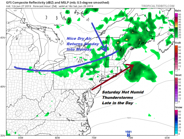Great Summer Weather Moderate Humidity Severe Weather Risk Late Saturday