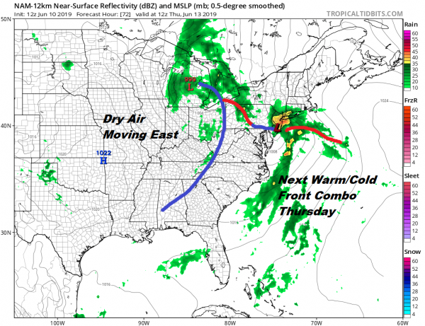 Downpours Underway Weather Improves Tuesday Wednesday