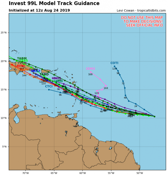 Tropical Lows Off Florida Coast & In Tropical Atlantic