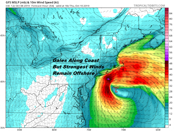 Coastal Storm Should Remain Far Enough East To Spare Us Major Issues