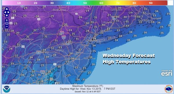 Record Cold Arriving Tonight Wednesday Only Slow Moderation Late Week