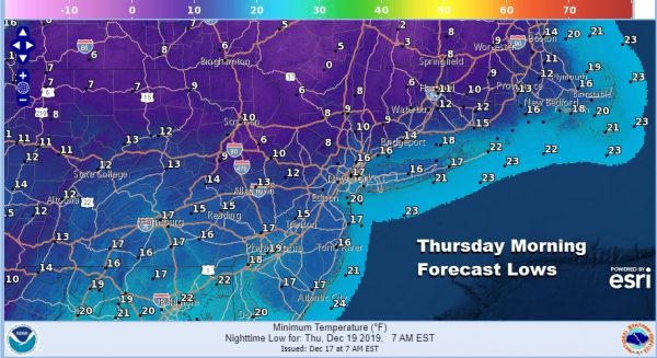Drying Out Tonight Chance Snow Showers Wednesday Very Cold Thursday Friday