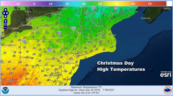 Hanukkah Christmas Calm Slightly Above Average Temperatures No Storms All Week