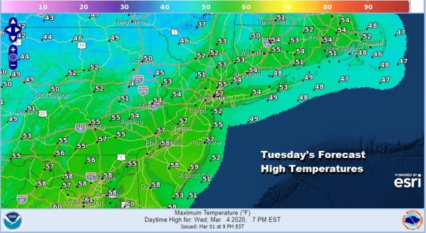 Monday Brings Warmer Temperatures Showers Later Monday Night Into Tuesday