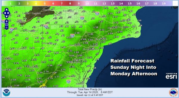 Easter Weekend Dry Major Storm Brings Heavy Rains Wind Thunderstorms Sunday Night Into Monday