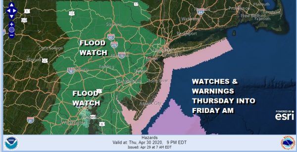 Flood Watch Posted Thursday Into Friday Morning Heavy Rains 1 to 2 Inches Forecast