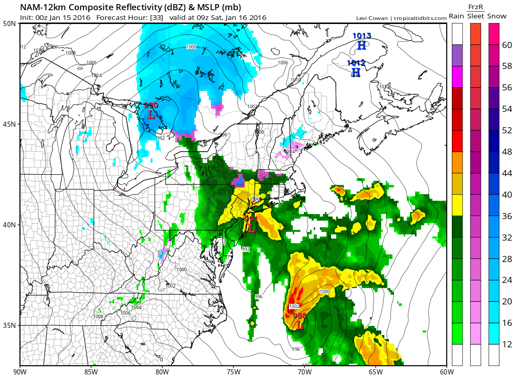 noreaster moving offshore