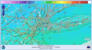 NYC Weather Cold Dry Through Friday