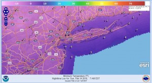 sunday Coldest Winter Weekend