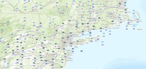 TEMPS Snow Moving But Drying Up