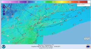 temps Snow Winding Down