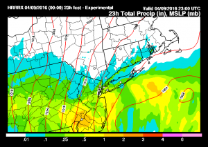 hrrrprecip HRRR Model Saturday View