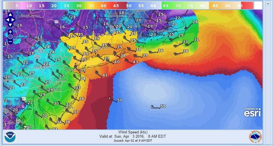 STORM WARNINGS Long Island New Jersey OffShore
