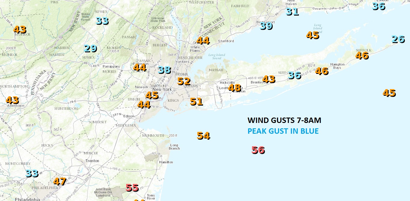 Strong Winds Gusts 70 mph