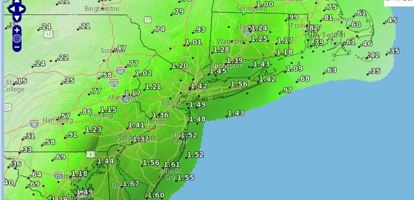 Rain Moving To NYC