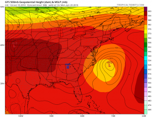 gfs96 Coastal Storm Offshore Early Next Week