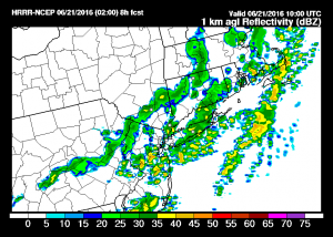 hrrr10 HRRR Model Thunderstorms Daybreak