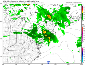 nam54 Severe Weather Risk Saturday