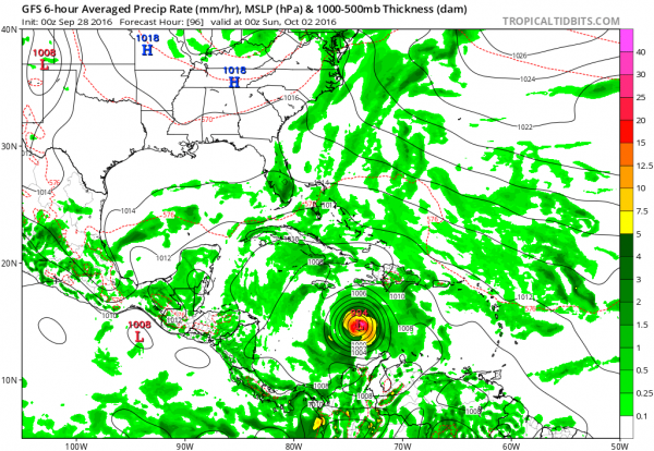 gfs model tropical storm