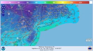 tuesday lower humidity