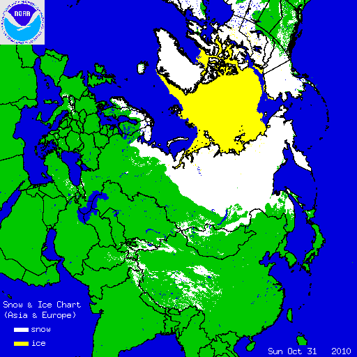 siberian snow cover
