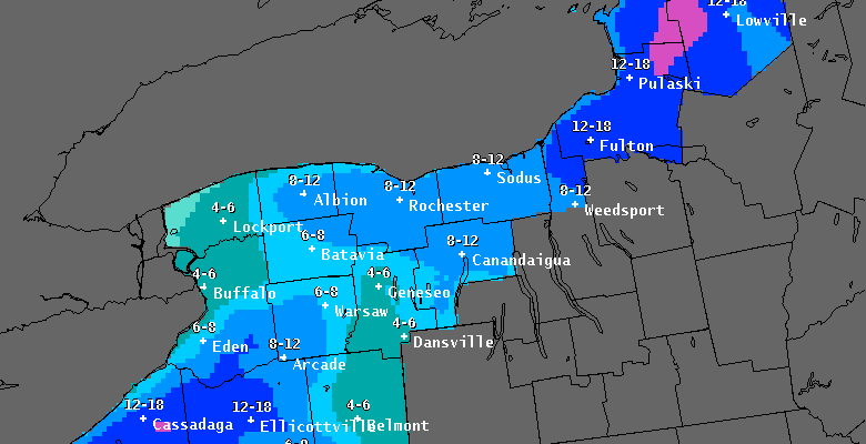 snowfall forecasts