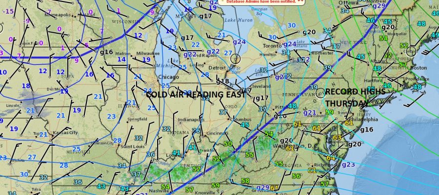 colder air moving east