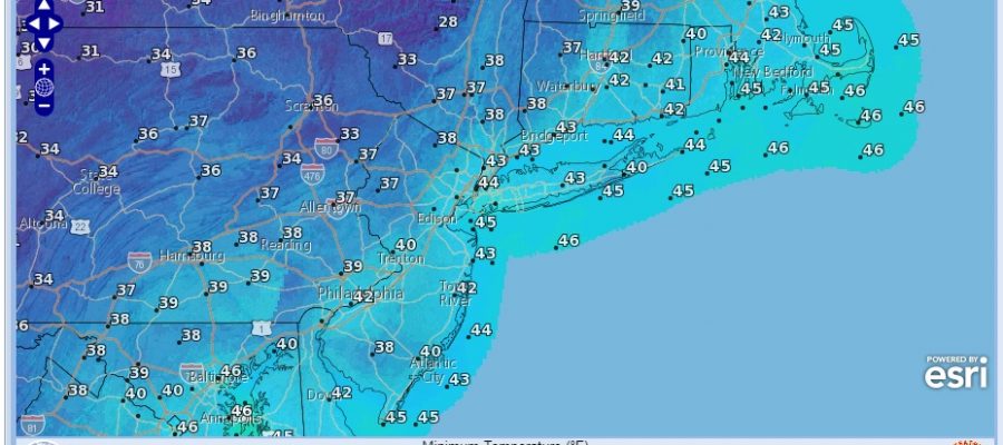 showers possible