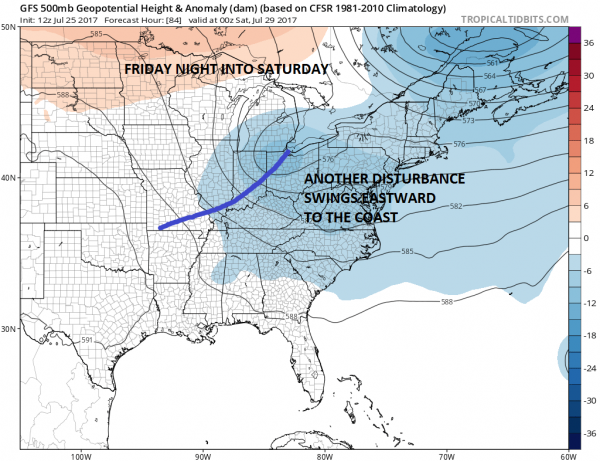 rain threat Friday