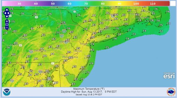 humidity rising