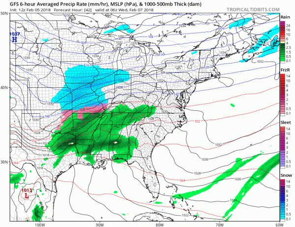 Snow Forecast Wednesday 02072018