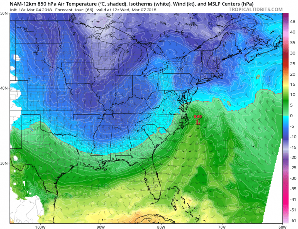 Winter Storm Watch Wednesday Coastal Storm On Course